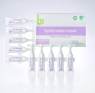 bSoul Hydra-Sebo Mask (10 x 2ml), a soothing sleeping mask for controlling sebum production, calming redness, and repairing acne spots.